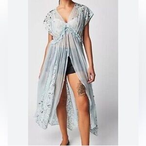 Free People Make A Splash Embellished Top